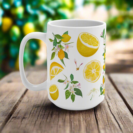 Lemon Citrus Coffee and Tea Ceramic Mug