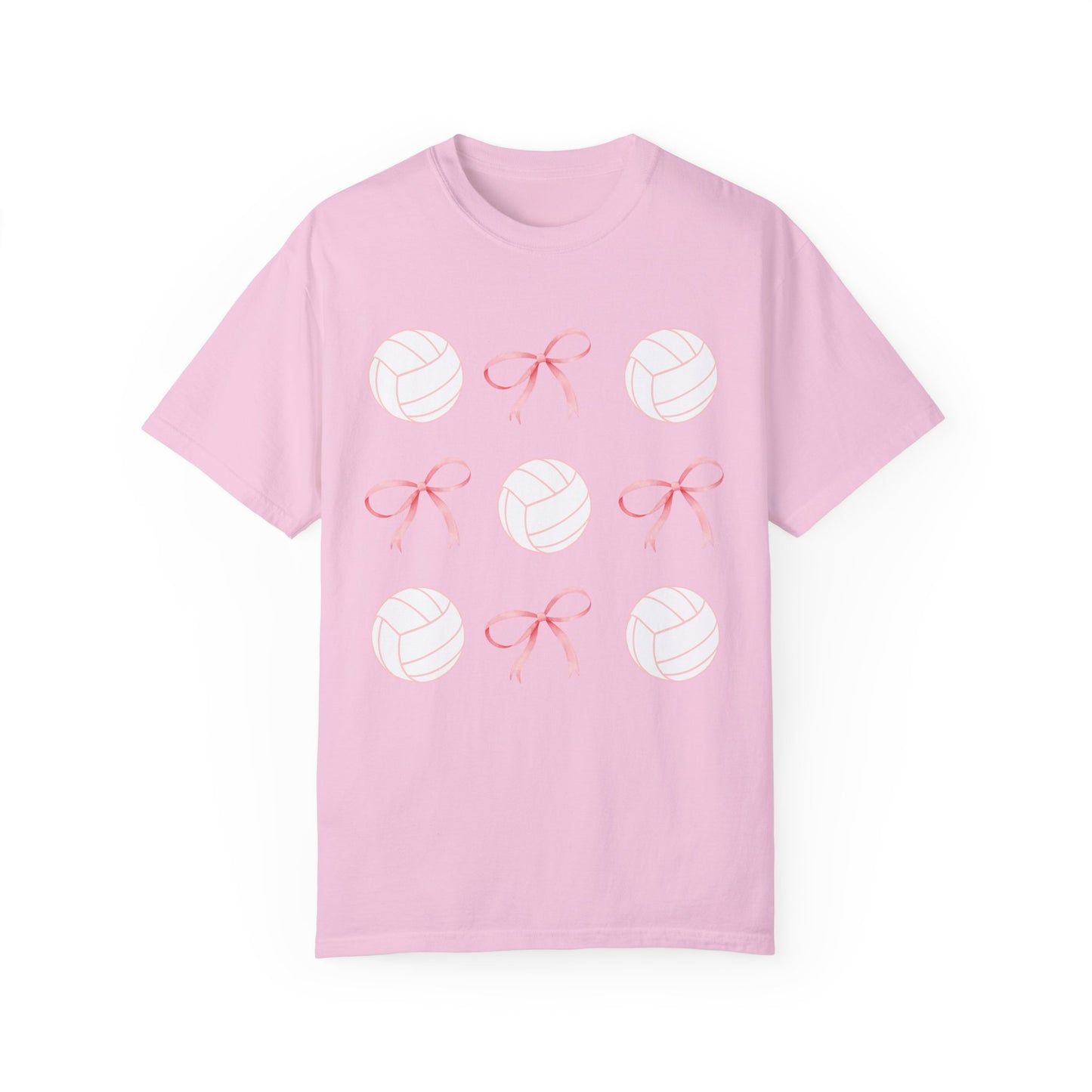 Volleyball and Pink Bows Coquette T-shirt