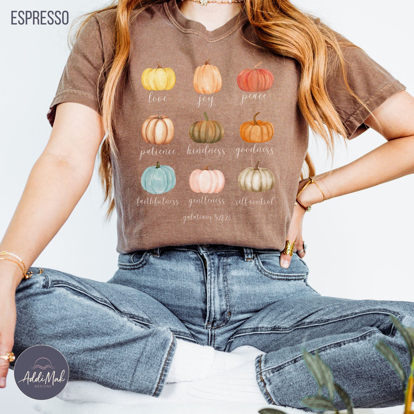 Colorful Pumpkin Fruits of the Spirit T-Shirt