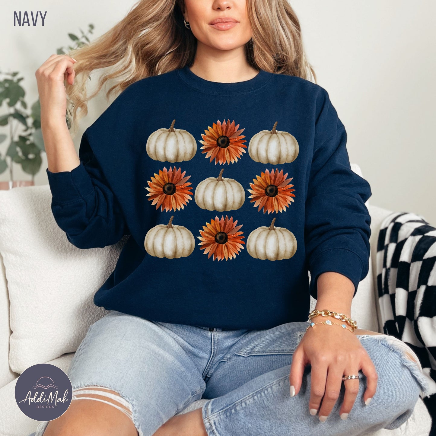 Pumpkins and Sunflowers Sweatshirt