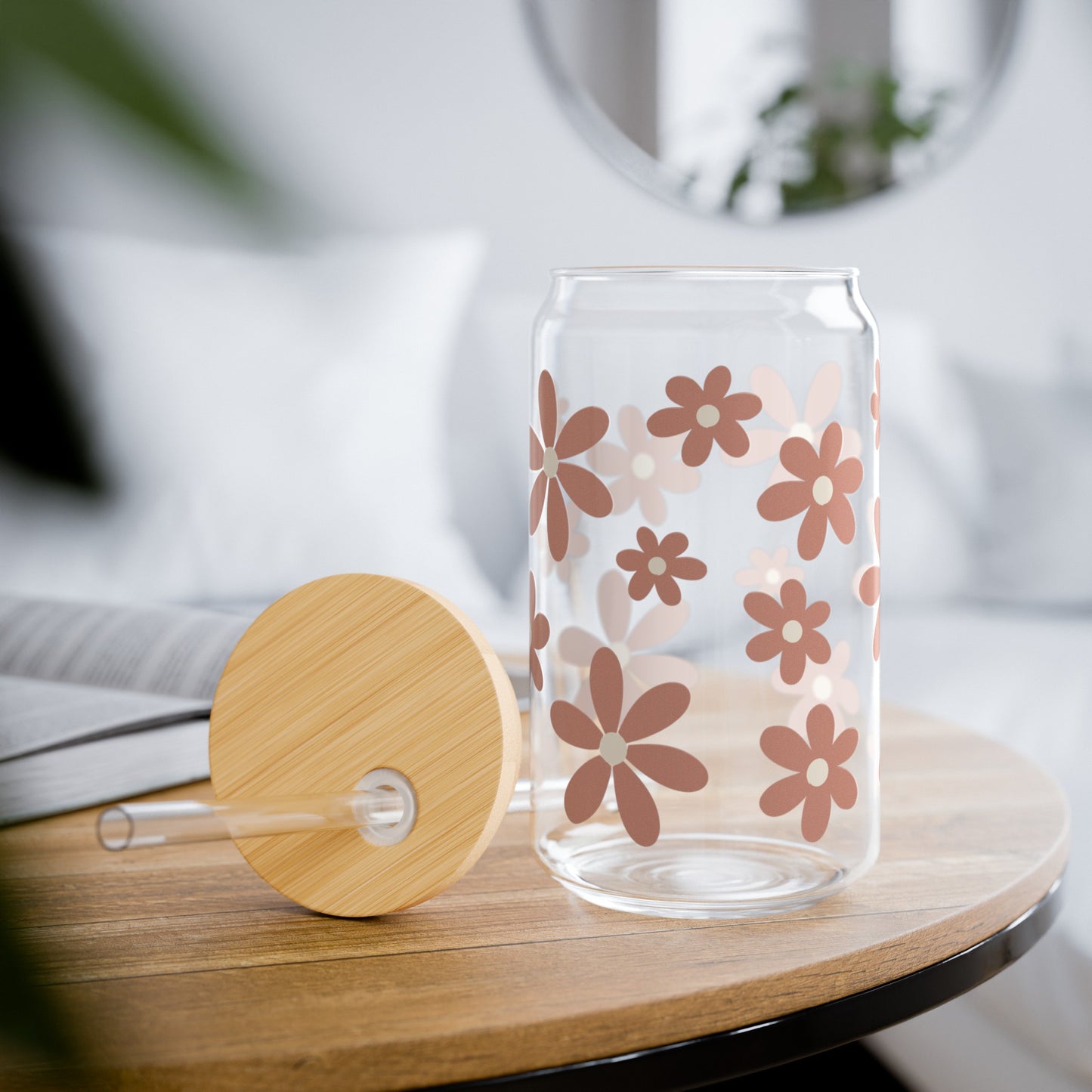 Daisy Glass Can Iced Coffee Cup